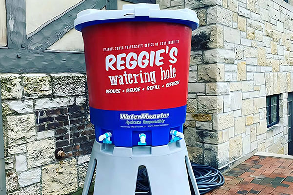 Reggie's Watering Hole sits at an event.