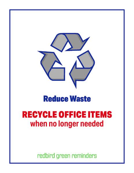 white Reuse Office Supplies Reminders